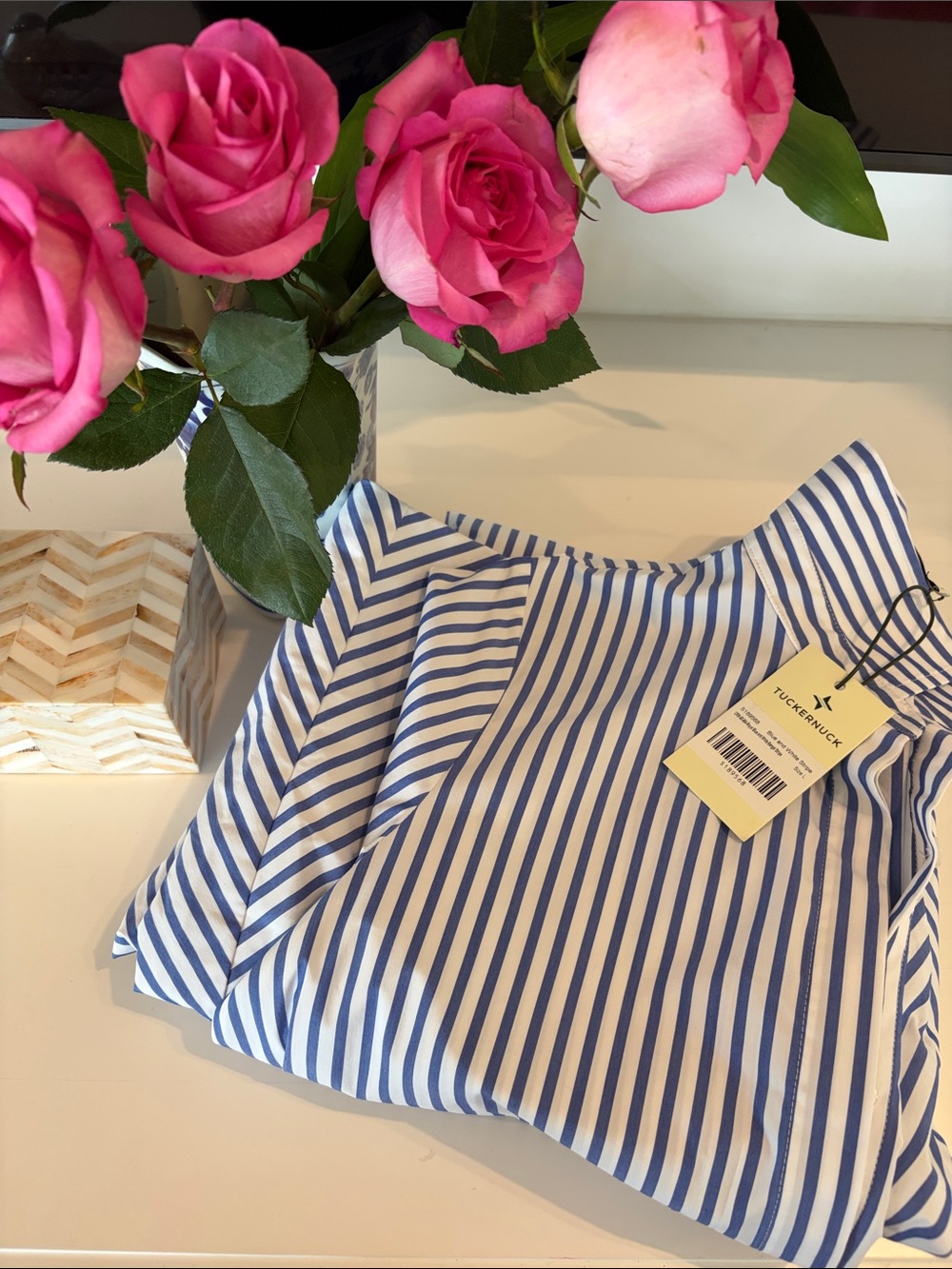 Tuckernuck Royal Blue & White Stripe Maxi Dress - Picture 10 of 10
